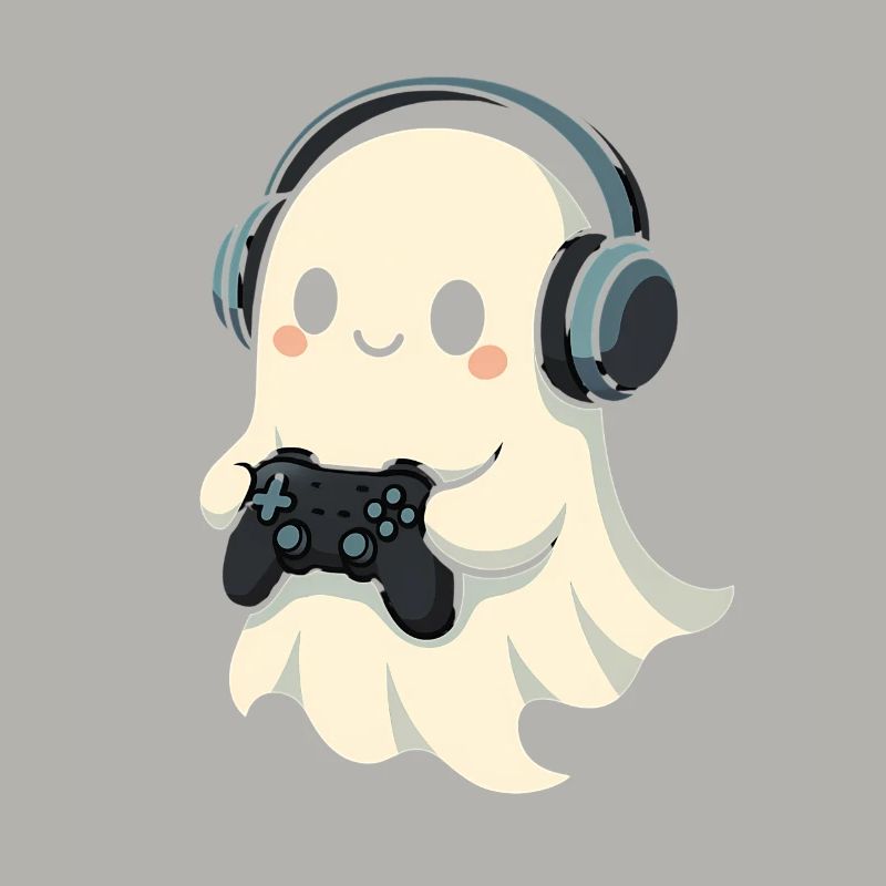 Ghost with Headphones Game Controller