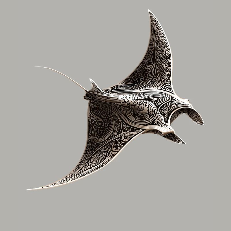Manta Rochen Teufelsrochen Stachelrochen Taucher