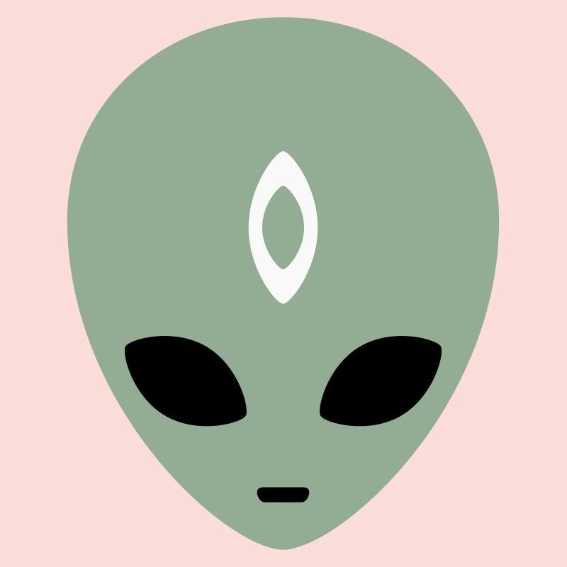 Alien Head Third Eye (three colours)