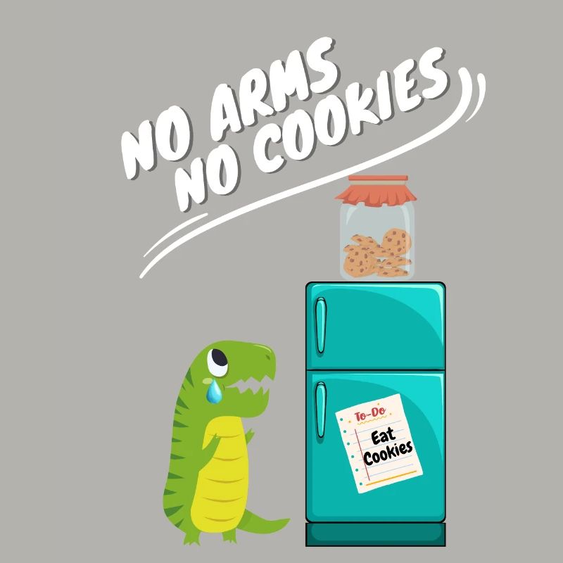 Pas de bras, pas de biscuits, drôle de dinosaure