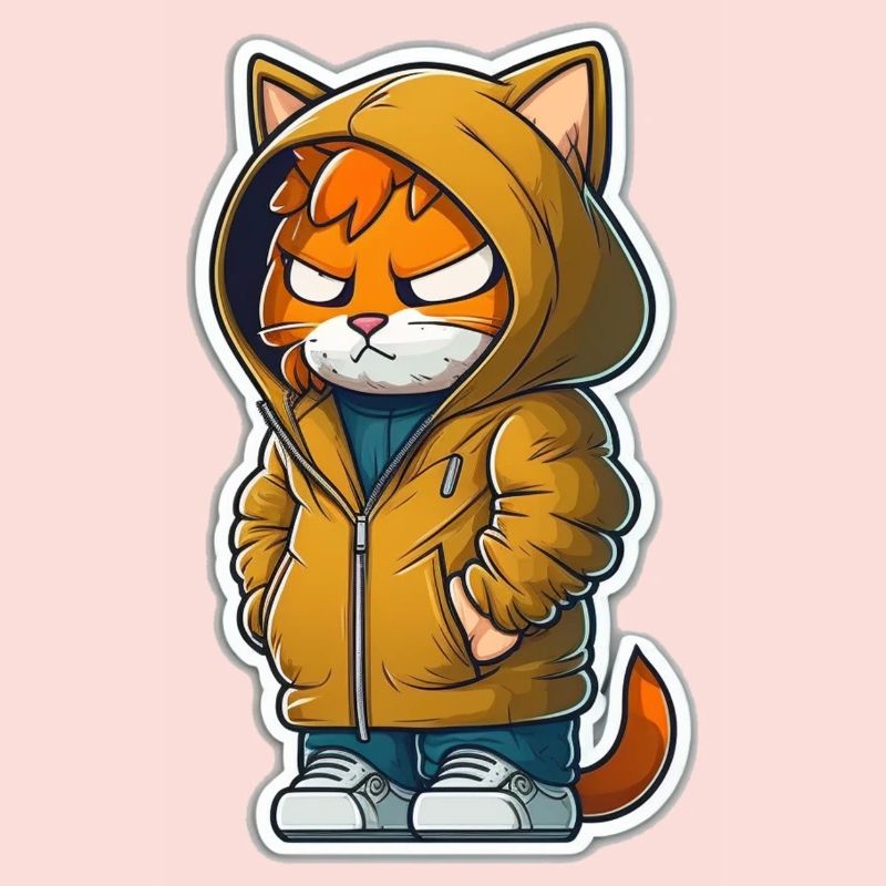 chat de bande dessinée