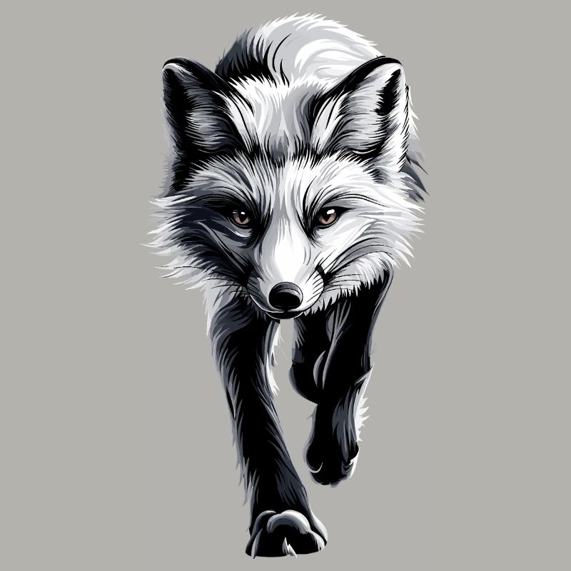 Polarfuchs Schneefuchs Eisfuchs Süßer Weißer Fuchs