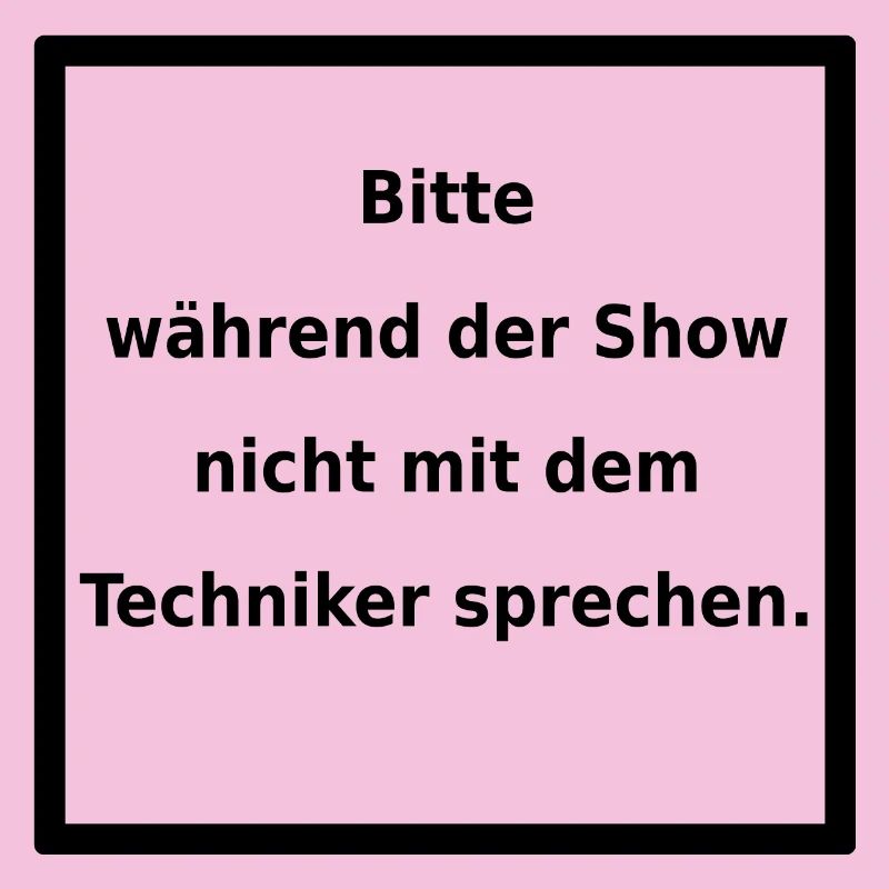 Warnhinweis: Techniker. (black)
