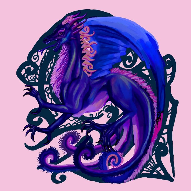blauer Drache
