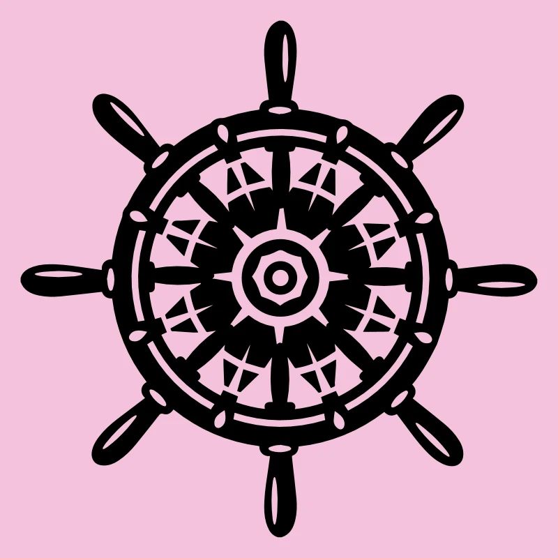 Une roue de bateau