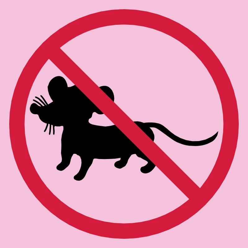 interdit panneau zone pas souris symbole maeuschen s