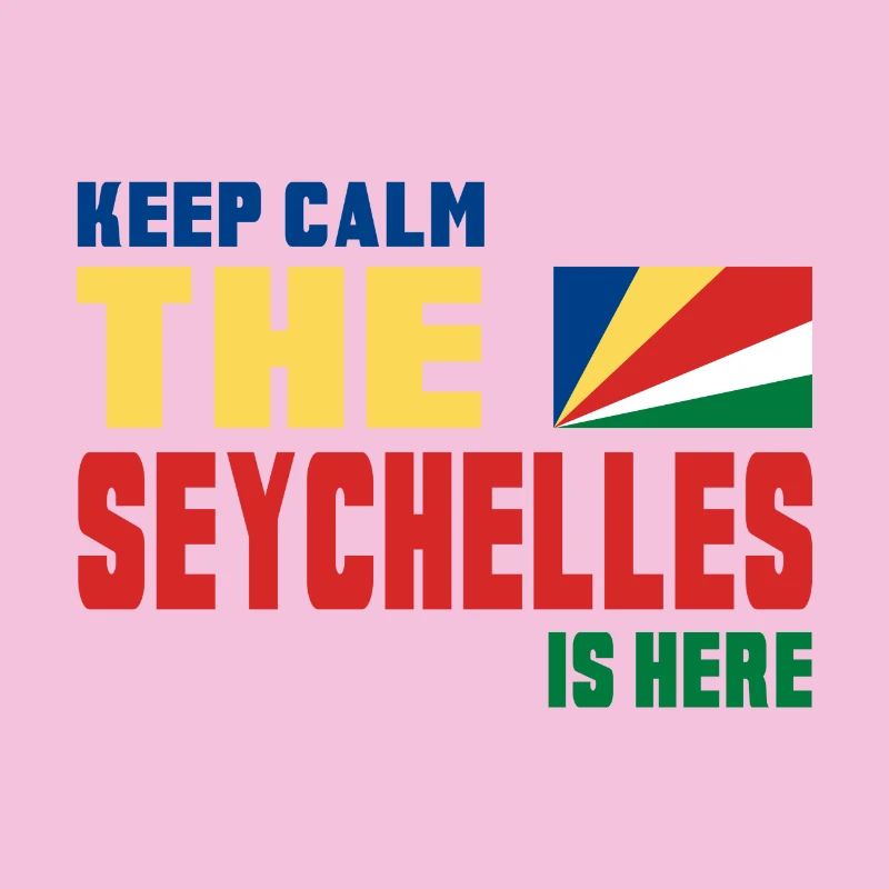 Keep Calm Seychelles design / gift flag