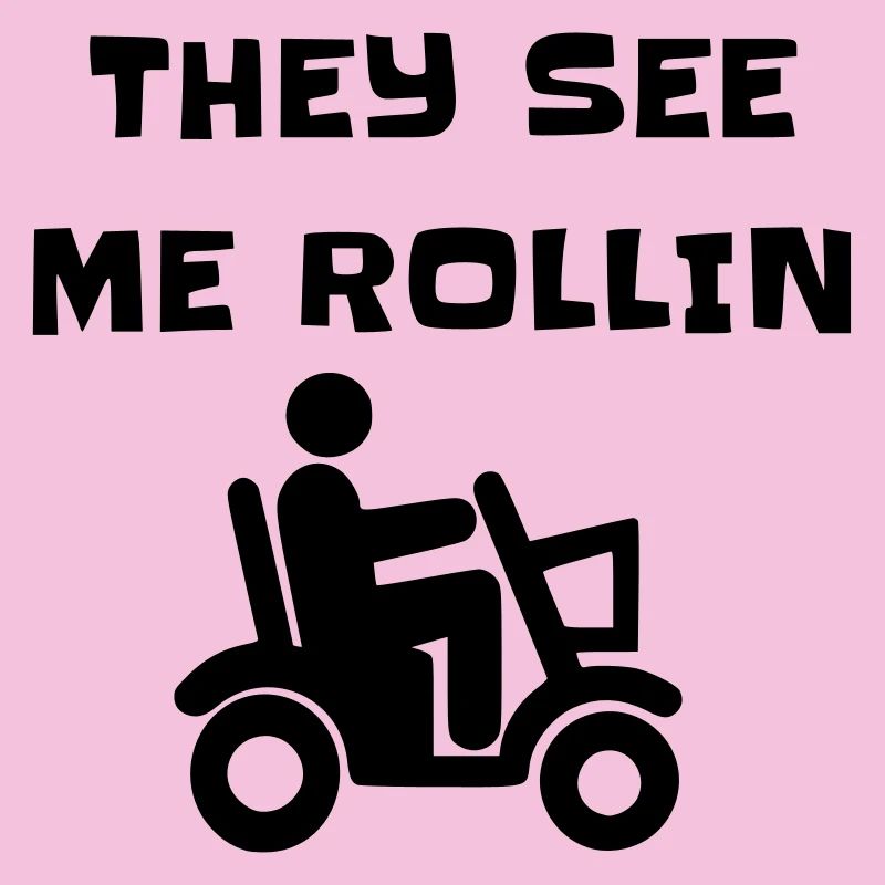 Ils me voient rouler avec mon scooter de mobilité #