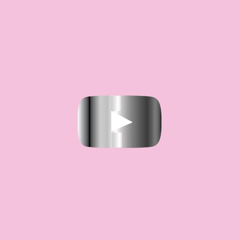 Silberner Play Button 