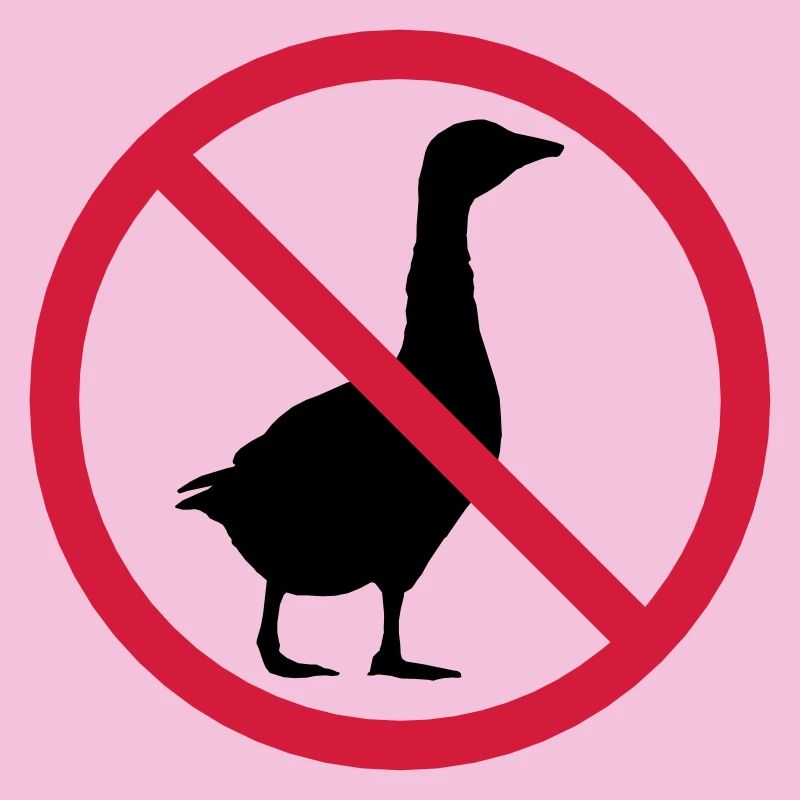 Signe interdit d'oie