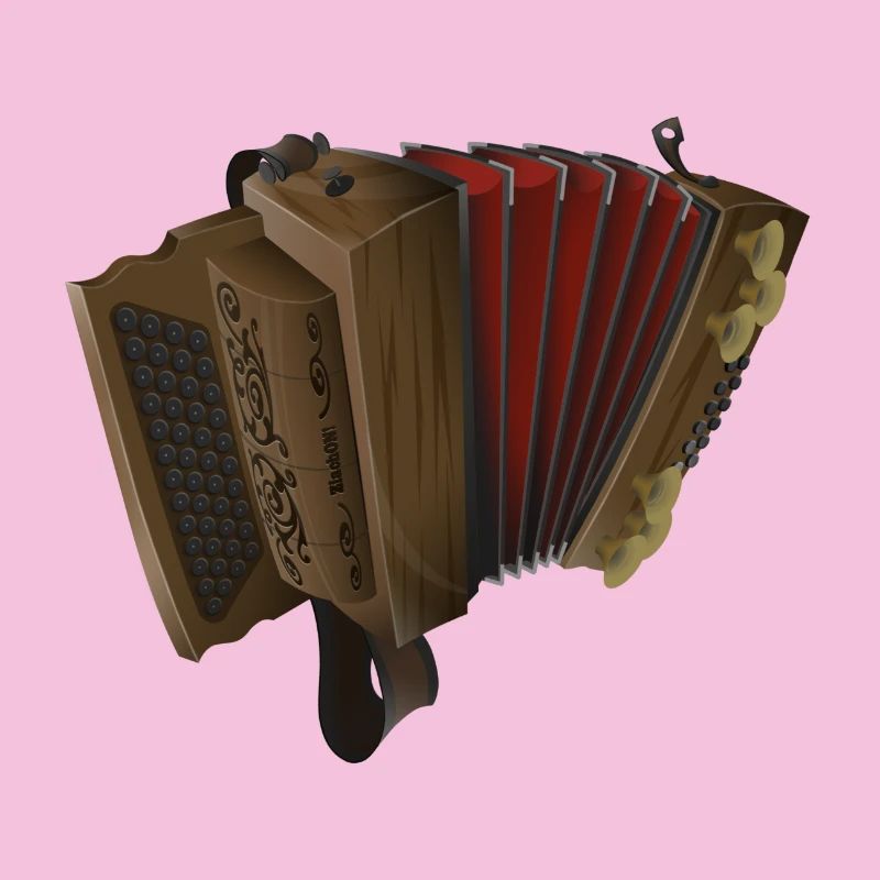 Styrian Harmonica - Dark/Red | ZiachON!