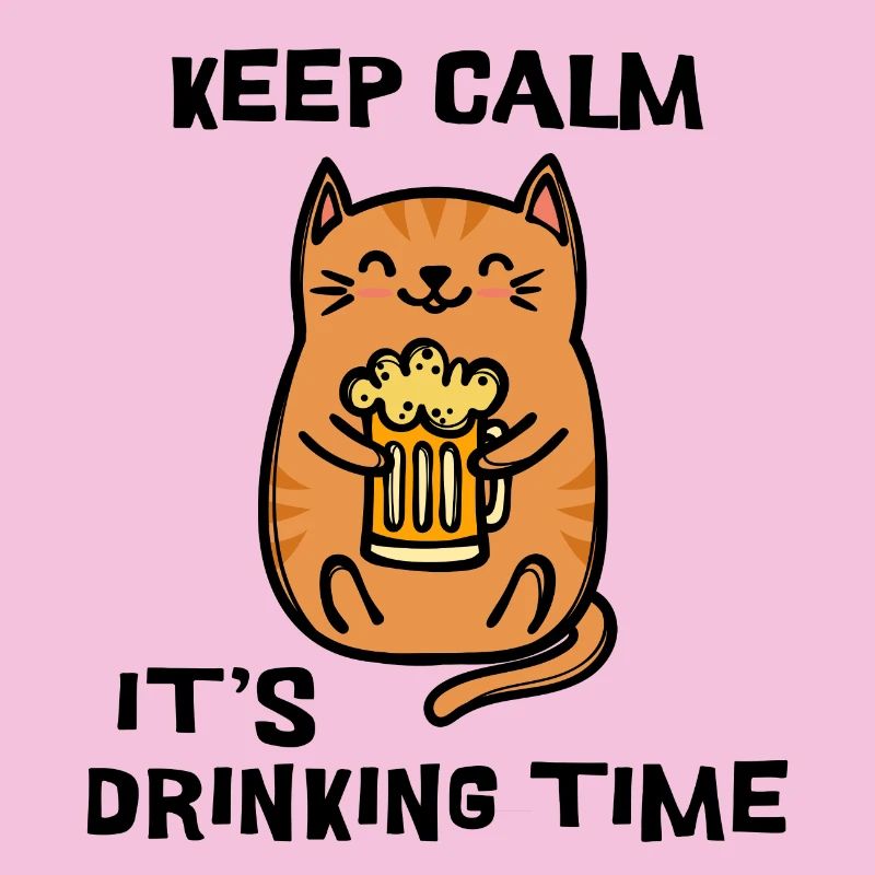 Fest Beer Statement Boisson Cat