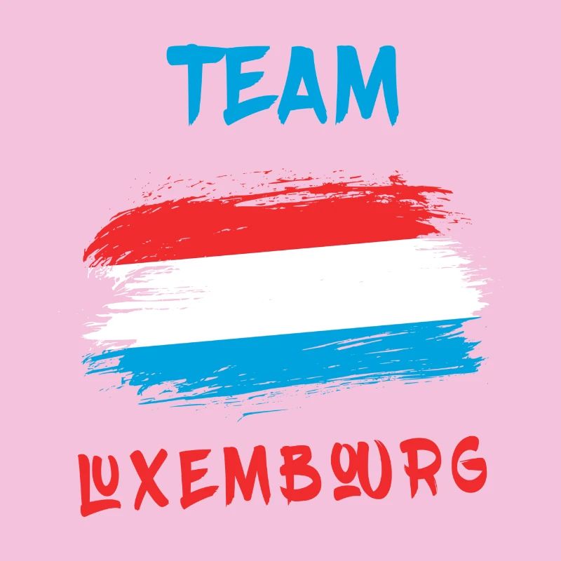 Drapeaux de l'équipe du Luxembourg