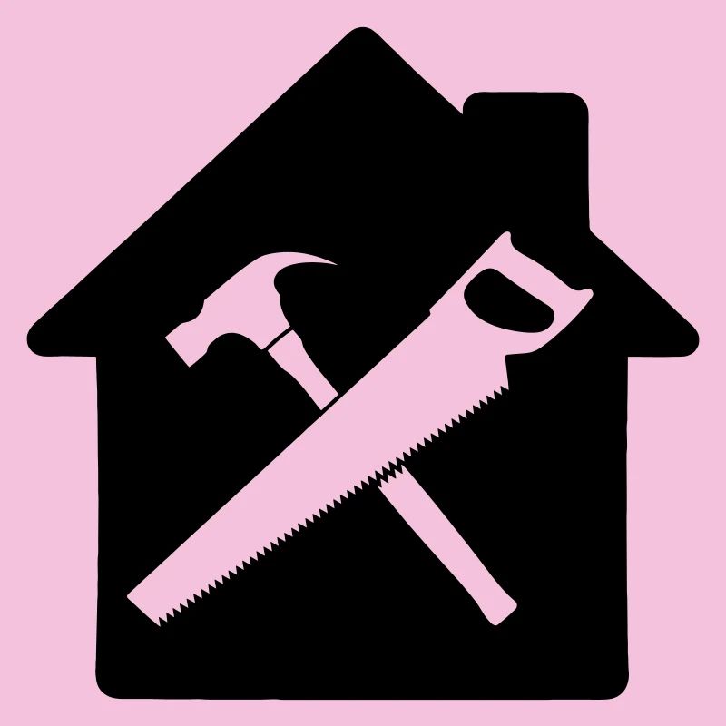 Construction de maison à logo d’outil de charpentier