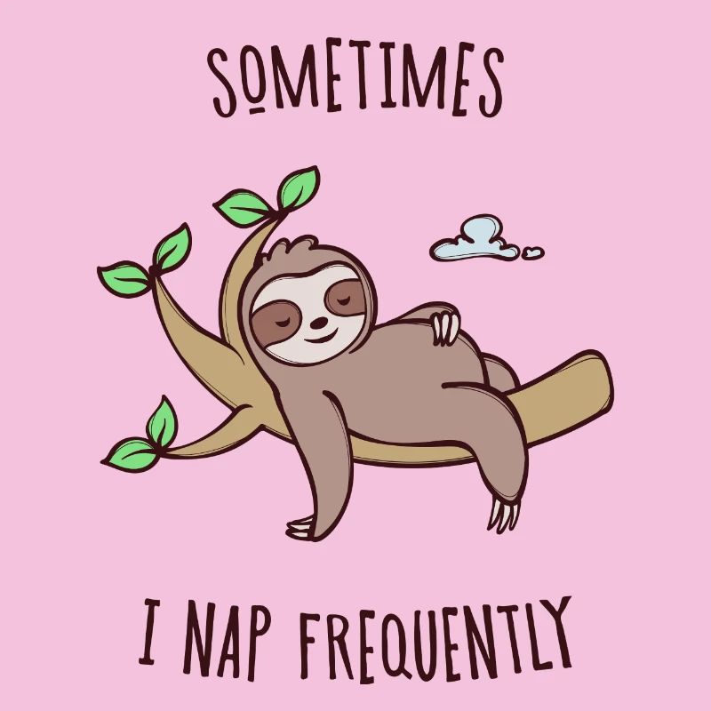 Sleeping Sloth Déclaration Jungle animale fatiguée