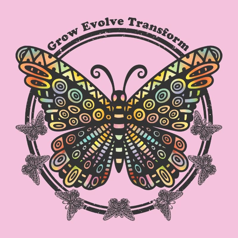 Boho Style Schmetterling - Grow Evolve Transform
