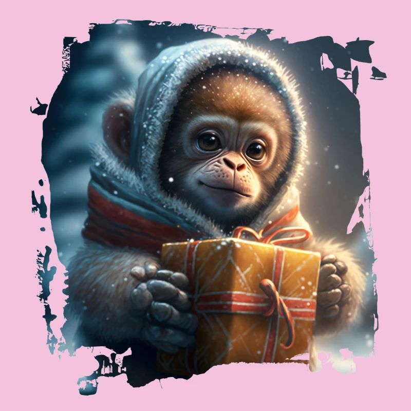 Winterlicher Orangutan Geschenk