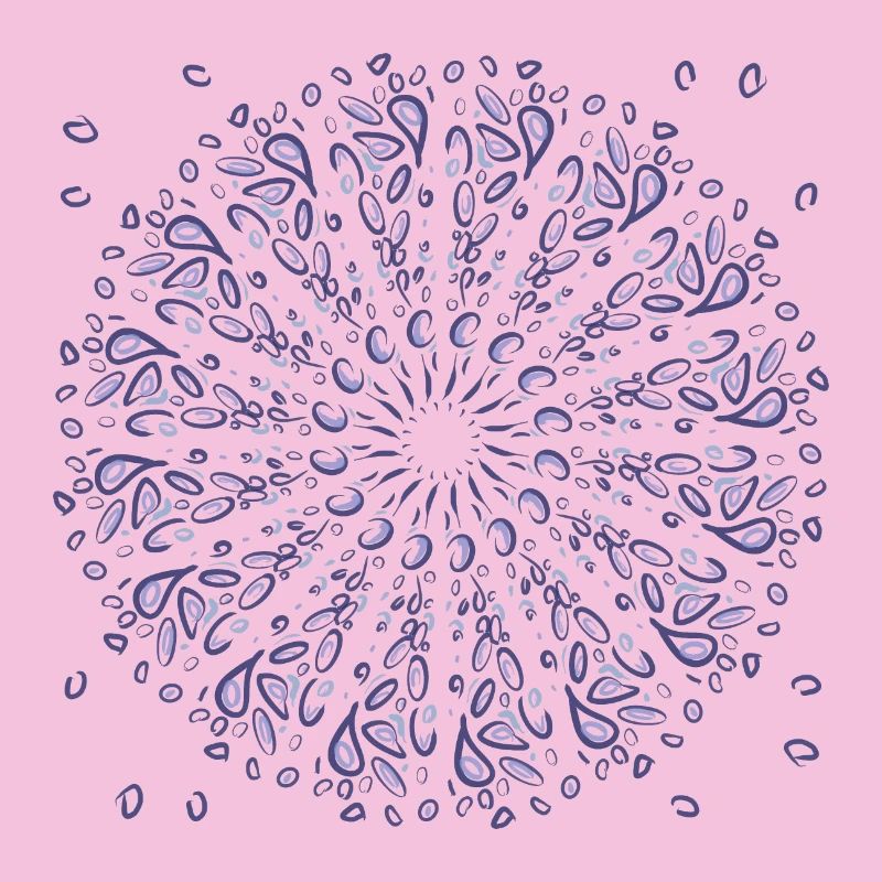 Azure Mandala Bloom