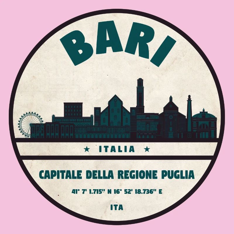 Bari Italia Skyline Emblem