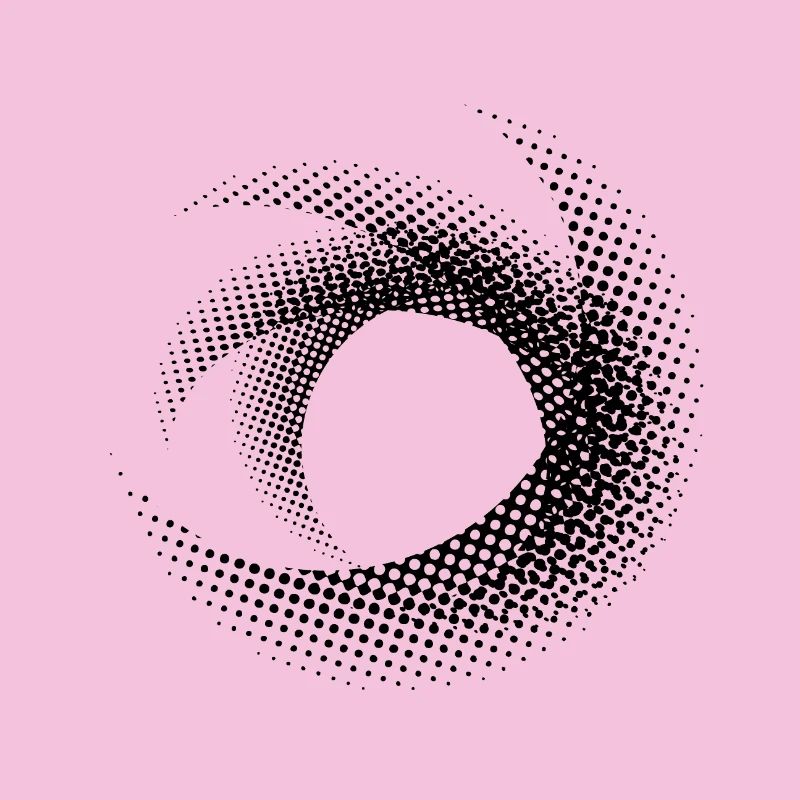 Circle art dotted