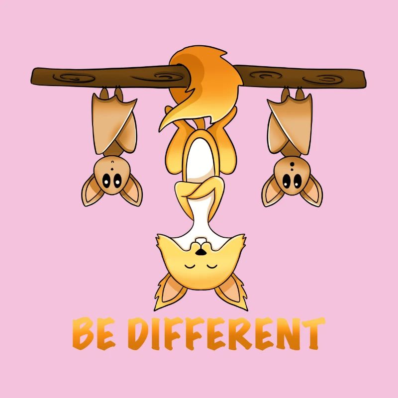 cute fox motif be different