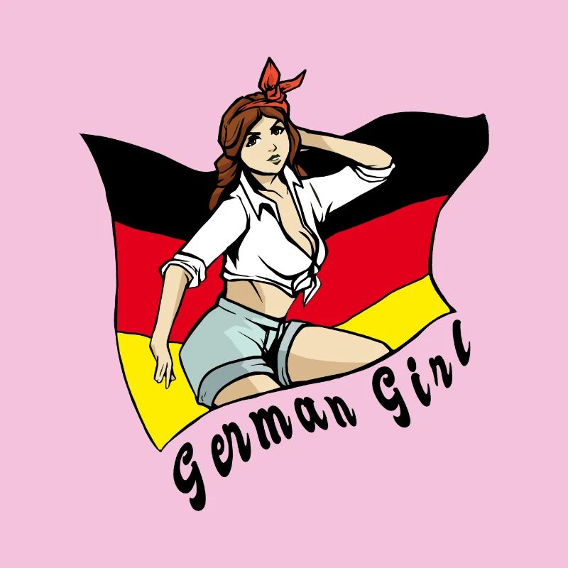 Deutschland Mädchen Flaggen Design