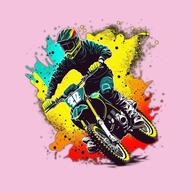Motocross Farbexplosion