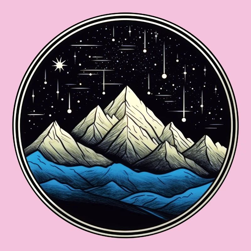 Starry Mountain Comet 01