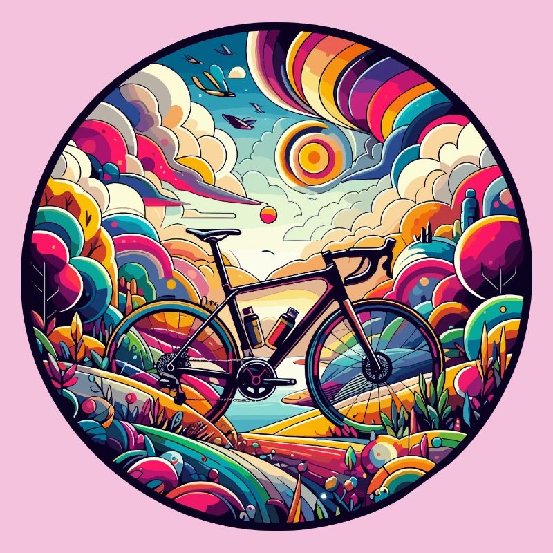 Fabuleux cycliste de gravier, route
