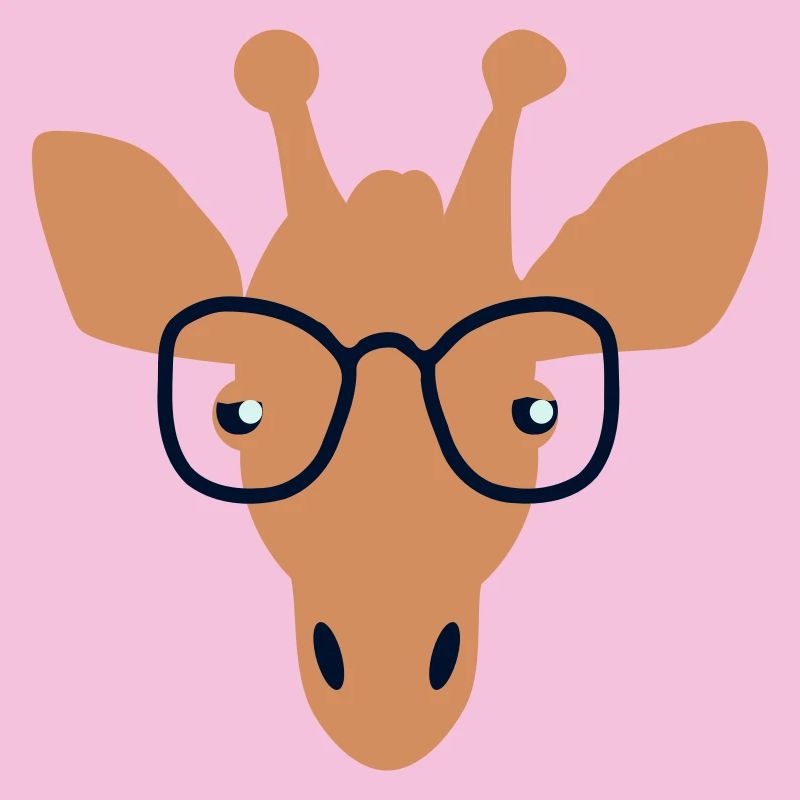 Giraffe mit Durchblick