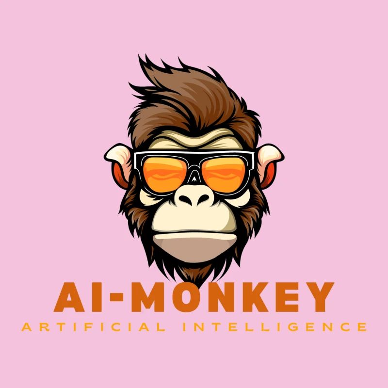 AI monkey with sunglasses