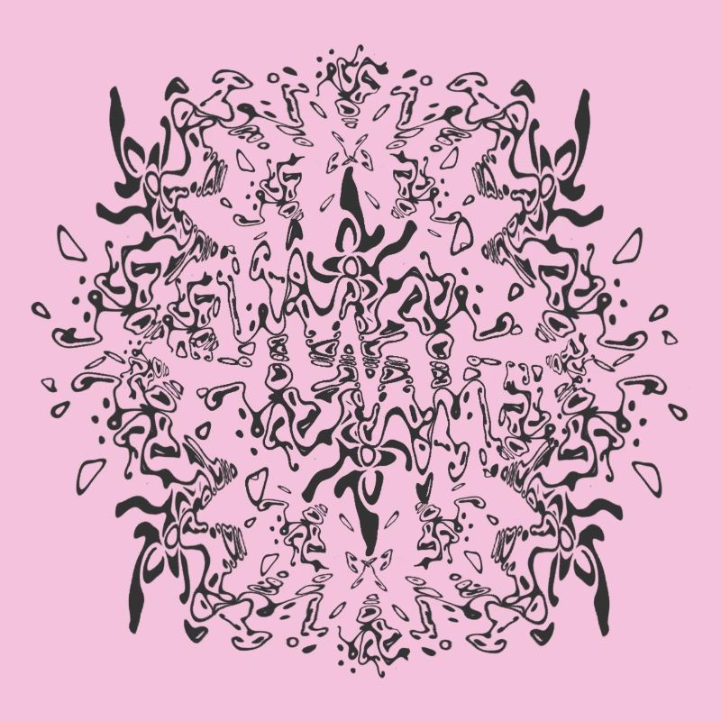 Abstract Black Mandala Pattern