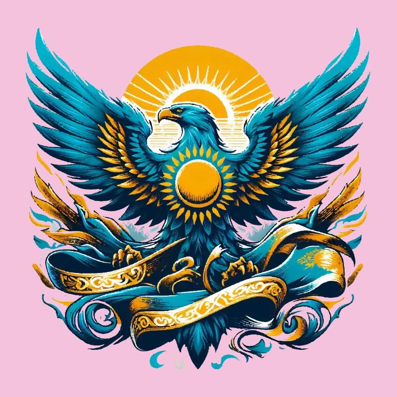 Kazakhstan Eagle Flag Flag Dynamic Gift