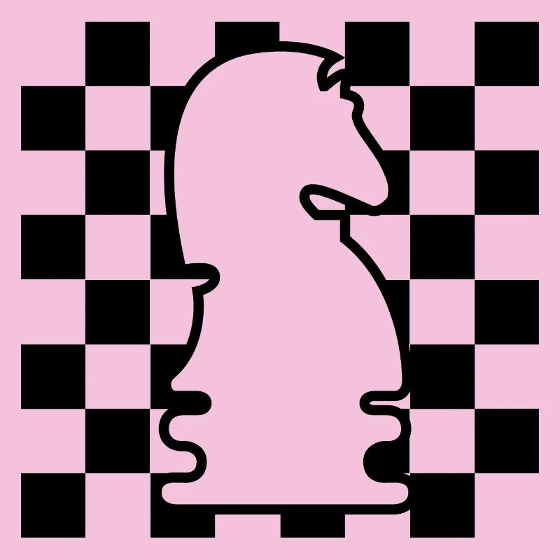 échecs, cheval, damier, modèle, icône, icône graphique