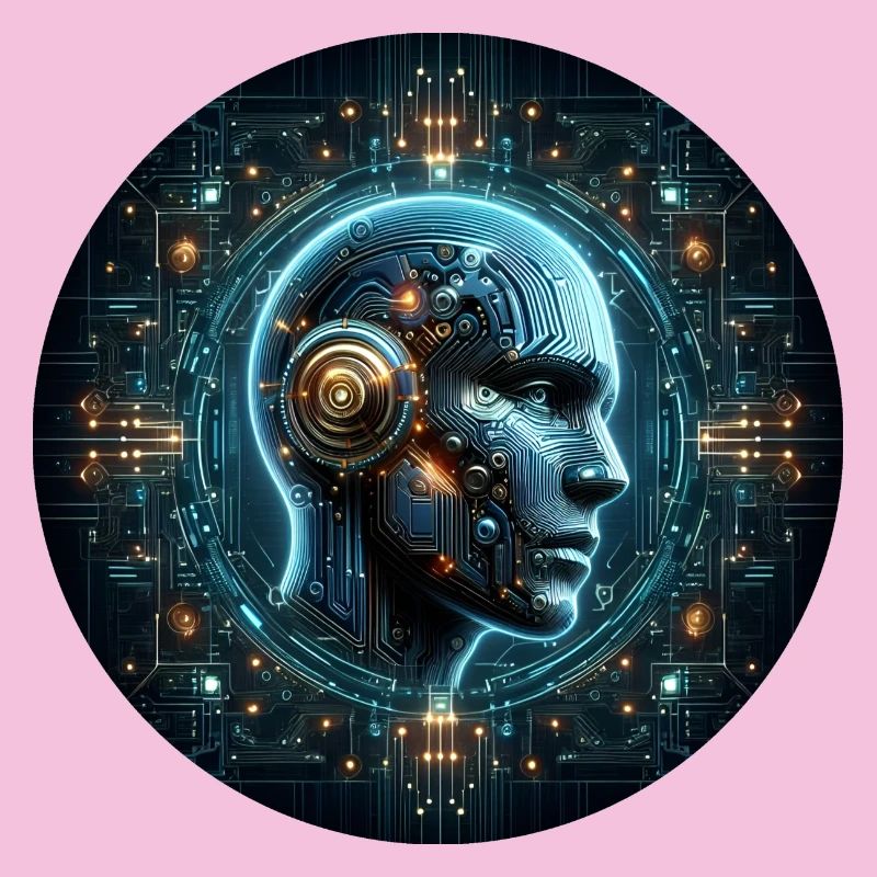Künstliche Intelligenz Cyber Kopf Tech