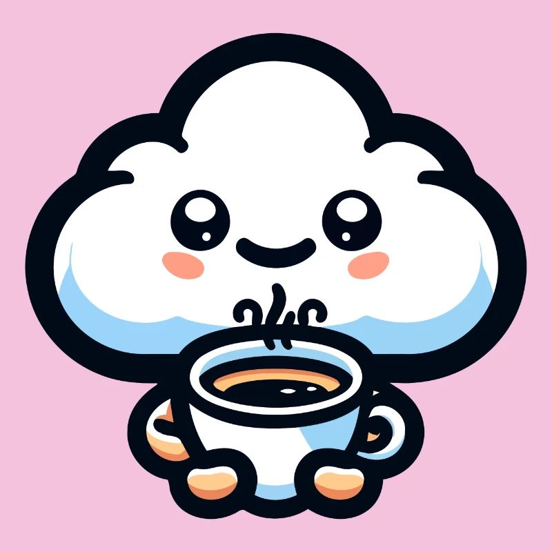 Caffeine Cumulus: The Cheerful Cloud