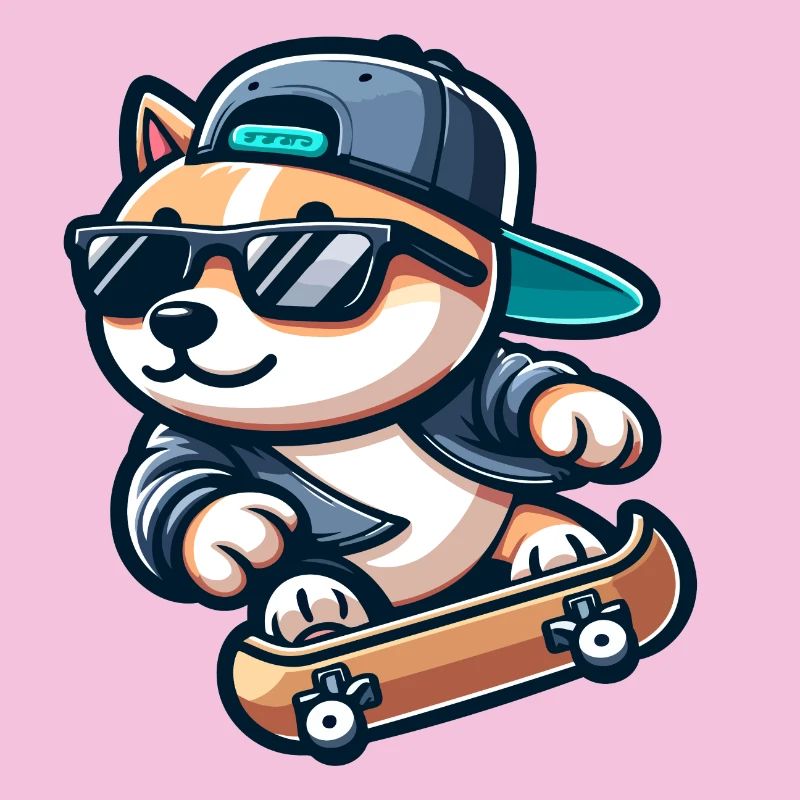 Corgi Boarder: Der Eislauf-Sidekick