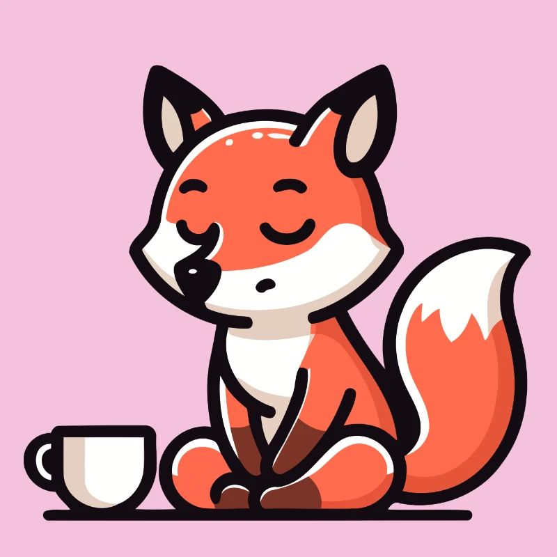 Zen Fox: The Tranquil Tea Master