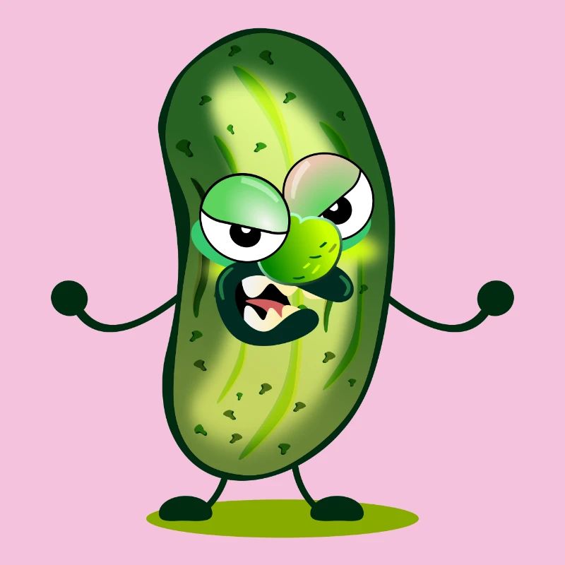 Dessin animé de cornichons