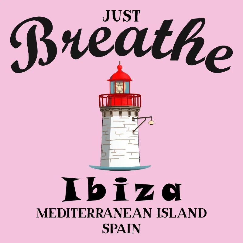 Ibiza lighthouse at the harbour, take a deep breath, Spain