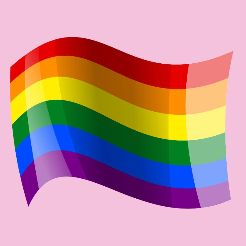 Drapeau arc-en-ciel agité