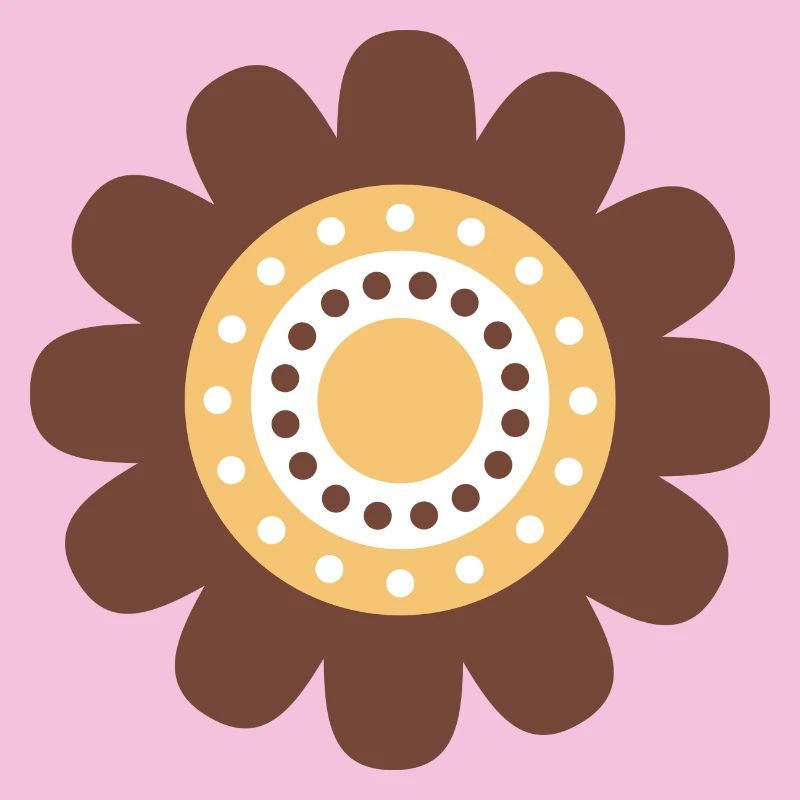 Süße braune Gänseblümchenblume