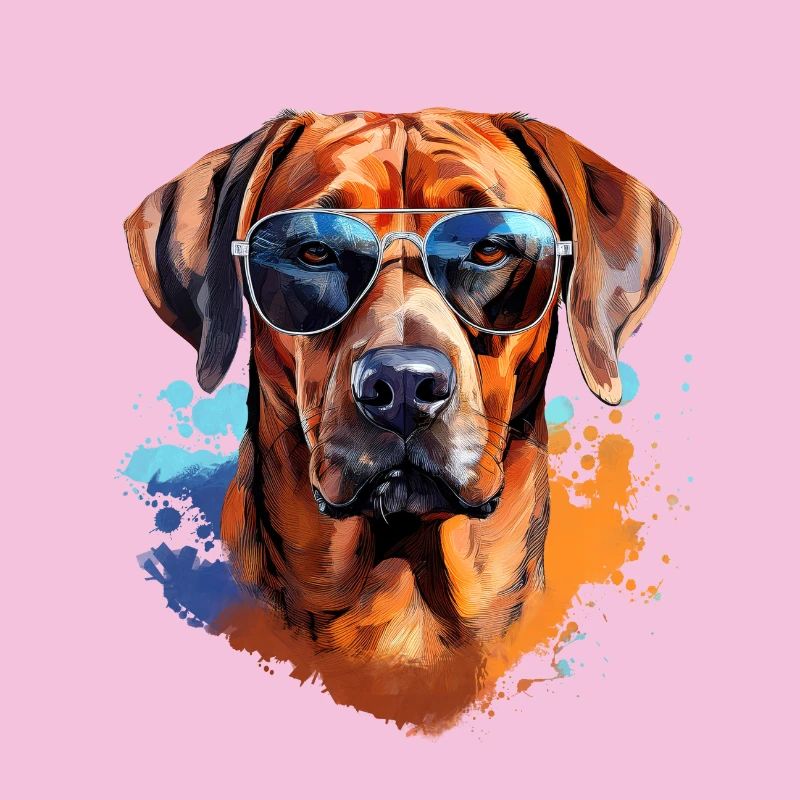 Rhodesian Ridgeback with Sunglasses