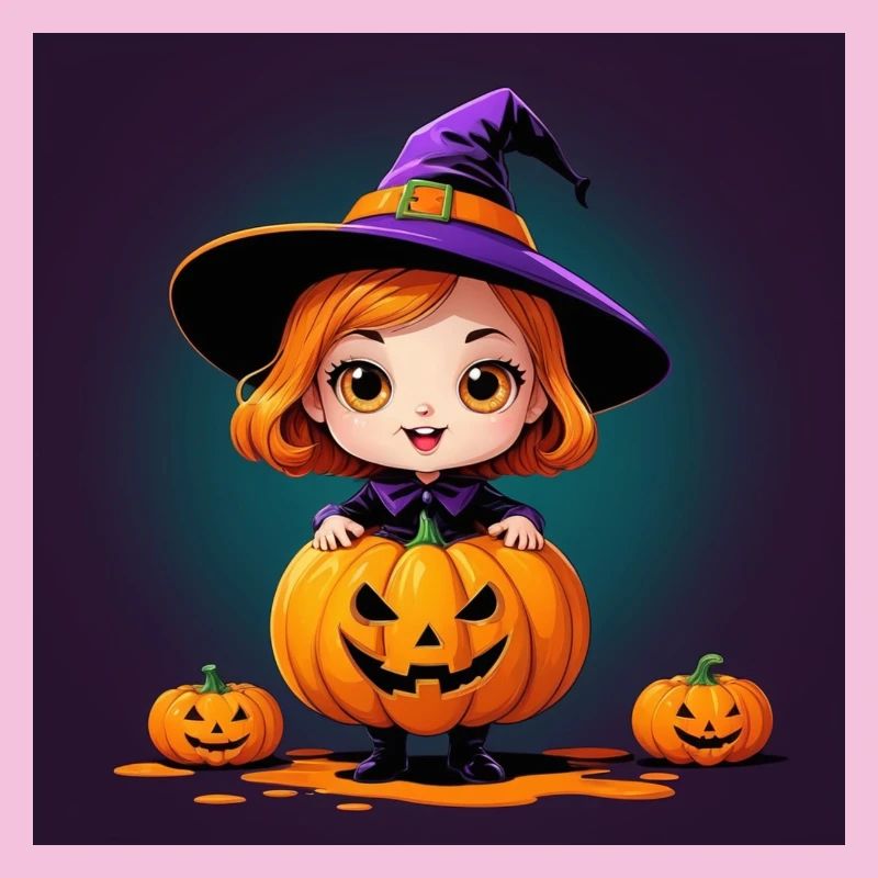 Halloween Pumpkin Witch