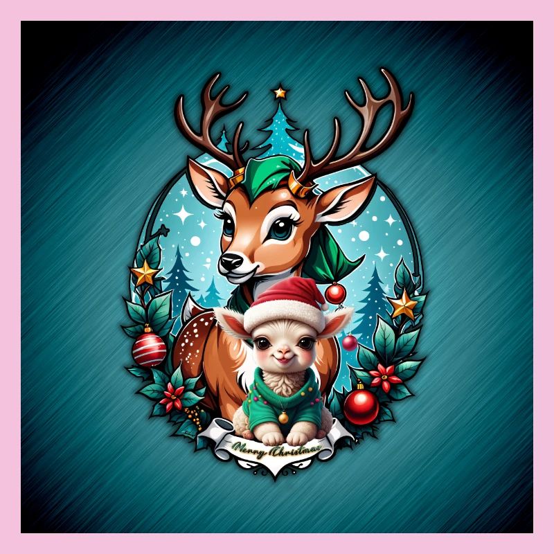 Illustration de Noël joyeuse et confortable