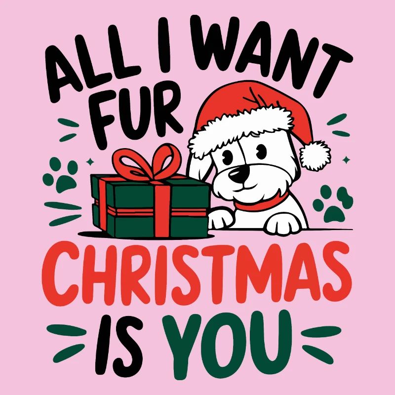 Conception de message de Noël de chiot festif