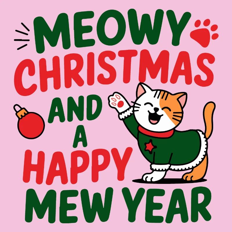 Conception de l’année du chat festif