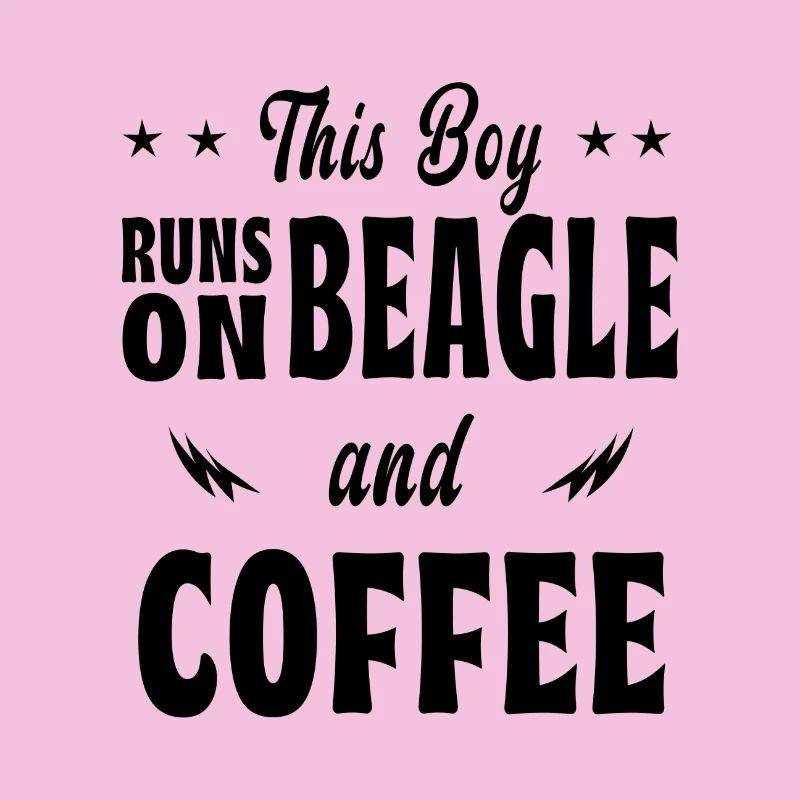 Ce design de café Beagle pour garçon