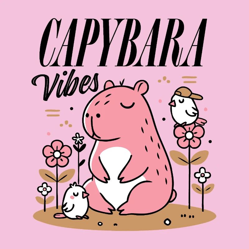 Capybara détendu avec des amis