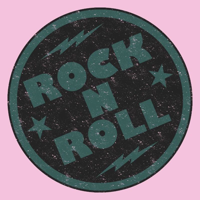 Retro Rock and Roll Abzeichen Design